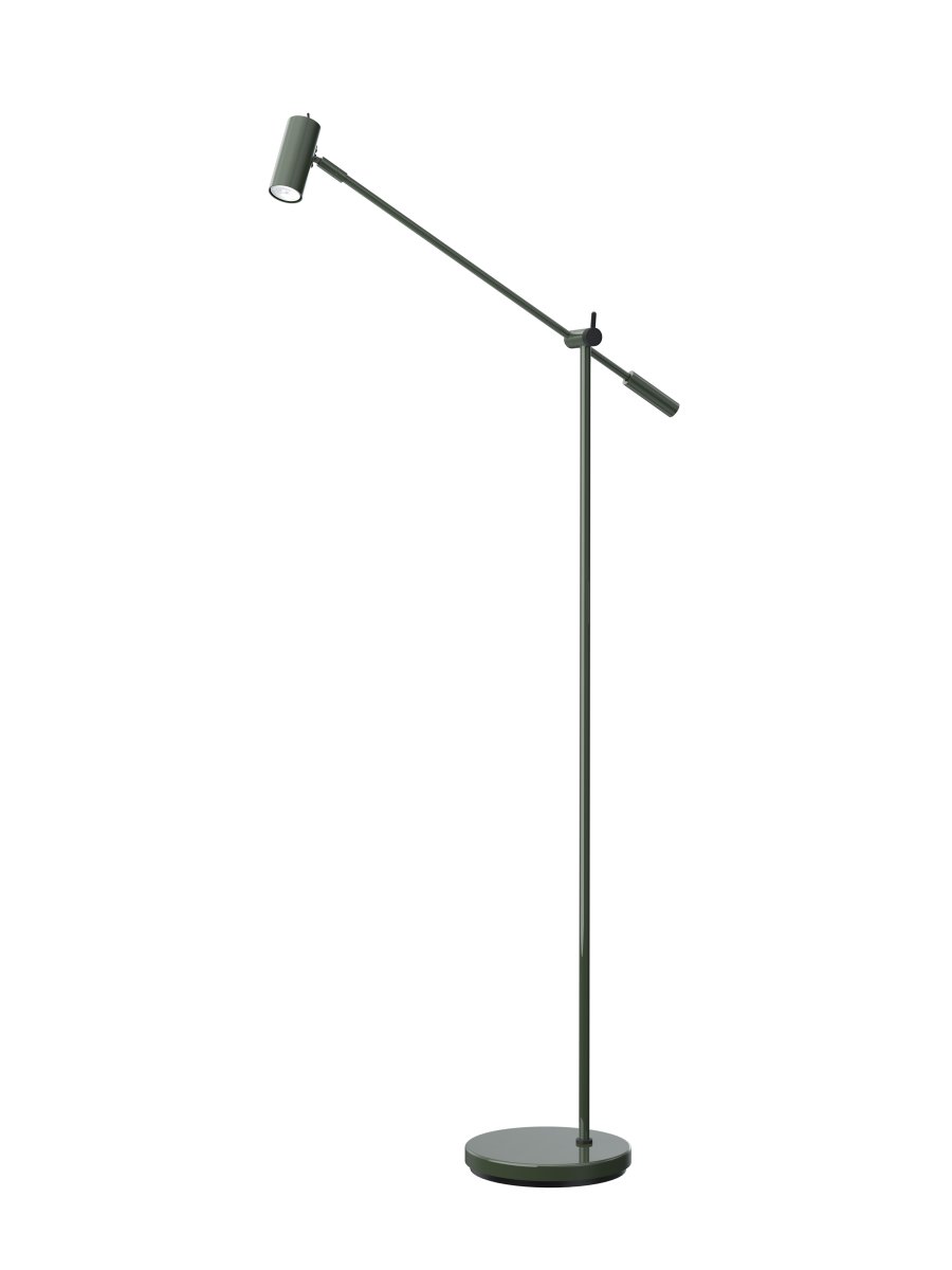 Cato dimbar Bosgroen vloerlamp Van Belid - Met een hoogteverstelling van 100-134 cm, een lampenkap met een diameter van 4 cm en een stabiele lampenvoet van 20 cm combineert Cato vorm en functie op de beste manier.