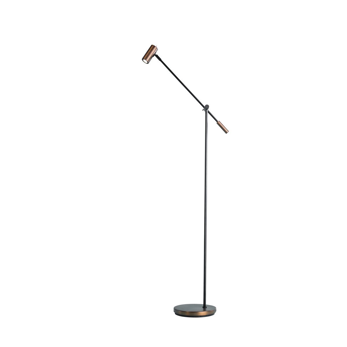 Cato dimbaar Oxidebruin vloerlamp Van Belid - Met een hoogteverstelling van 100-134 cm, een lampenkap met een diameter van 4 cm en een stabiele voet van 20 cm combineert Cato vorm en functie op de beste manier.