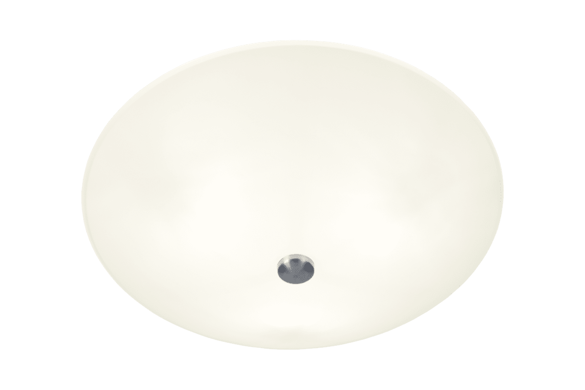 Iglo Ø42 Wit plafondlamp Van Aneta Lighting - De kap heeft een licht schelpvormige vorm en past dankzij de metalen details in elk interieur dankzij het tijdloze design.