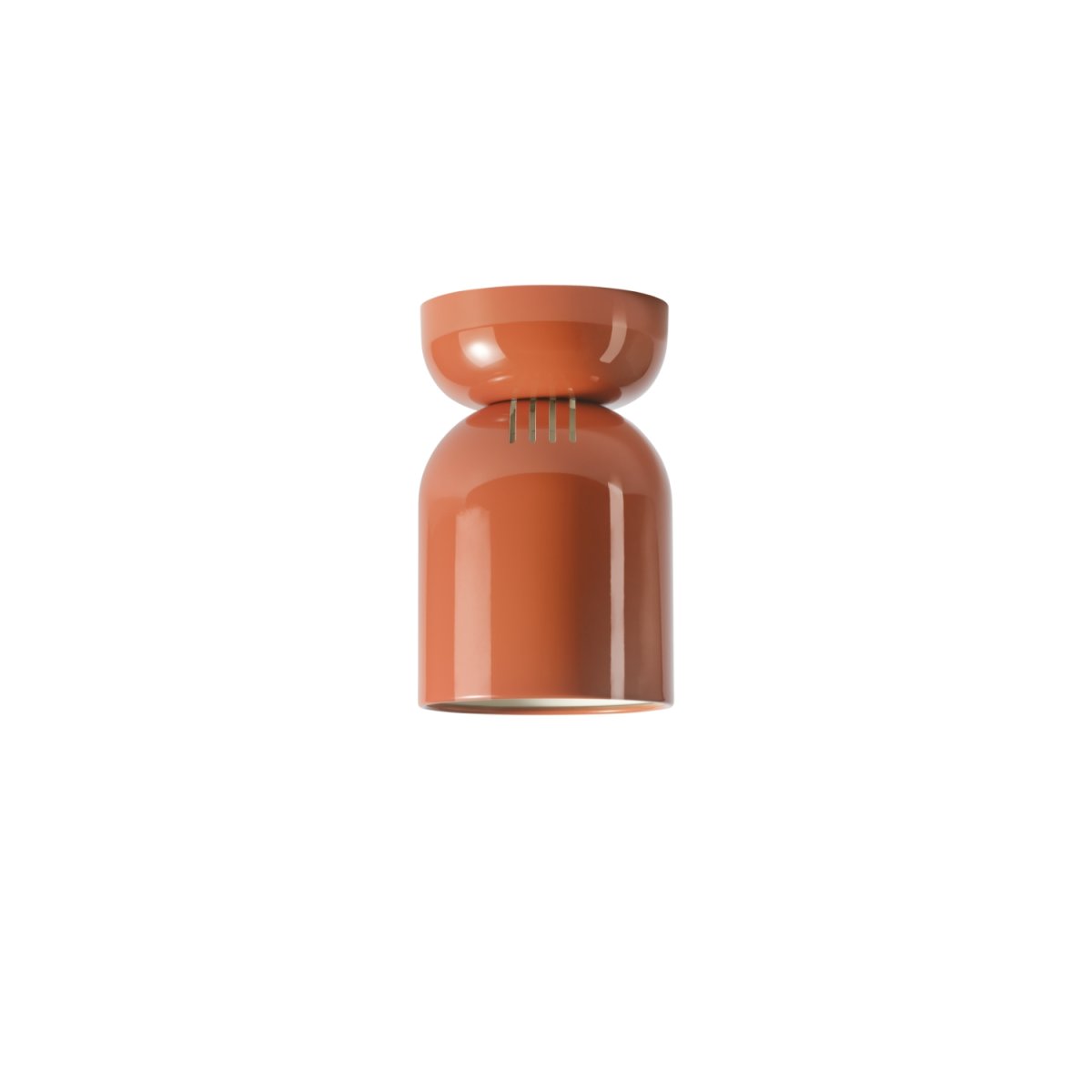 Lennon Ø13 Oranje plafondlamp Van CO Bankeryd - Lennon is een stijlvolle en compacte metalen plafondlamp met een donkere, oranje kleur die een harmonieuze uitstraling geeft.