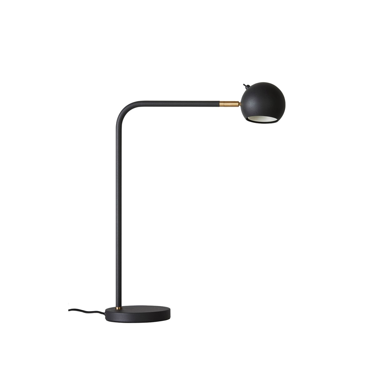 Yes! 54cm Antraciet bureaulamp Van CO Bankeryd - Eveneens functioneel is de avondlezing, die sculpturaal is en karakter aan de kamer geeft.