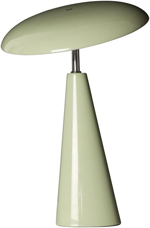 Audrey 33cm Lichtgroen Draagbare Van Eja - De geïntegreerde ledverlichting zorgt voor een aangenaam licht en de lamp is dimbaar, zodat u gemakkelijk de juiste sfeer in de kamer kunt creëren.