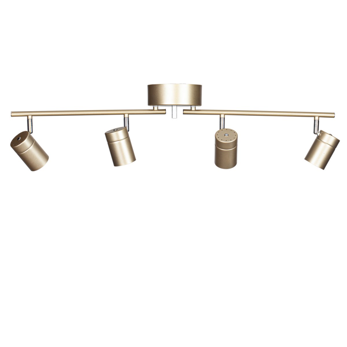 Correct 4 Goud spot Van By Rydéns - De plafondrail zorgt voor goed werklicht en daarnaast is het design stijlvol en discreet, waardoor het perfect te combineren is met een stijlvolle plafondlamp die sfeer creëert boven bijvoorbeeld de keukentafel.