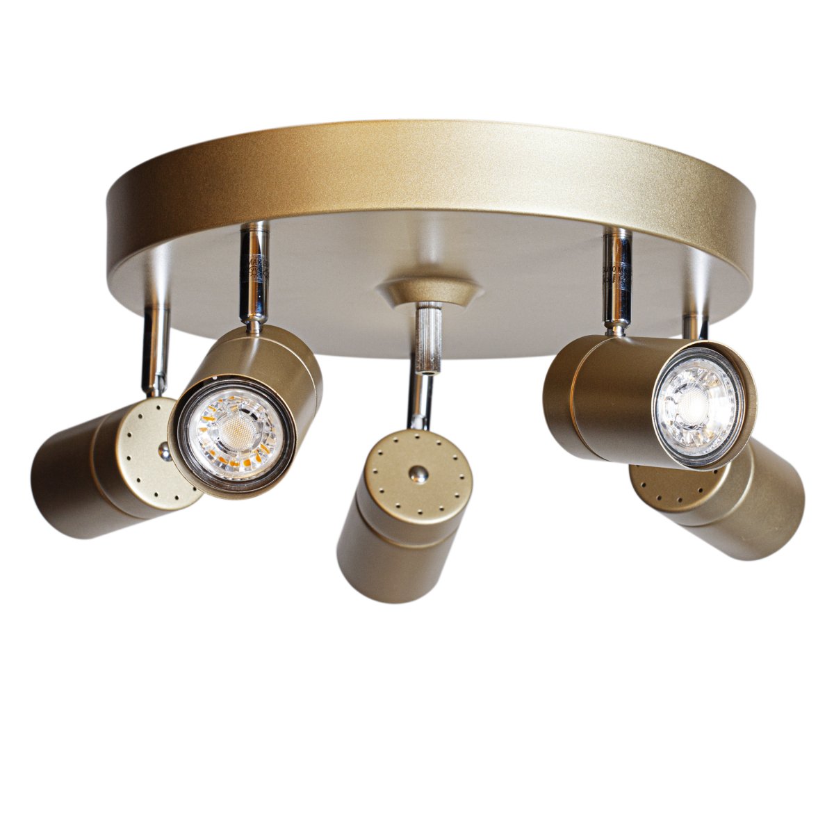 Correct 5 Goud spot Van By Rydéns - Wij adviseren u om dimbare LED GU10-fittingen aan te schaffen, zodat u de lichtopbrengst naar wens kunt verhogen of verlagen en een ongewenste lichtkwaliteit kunt bereiken.