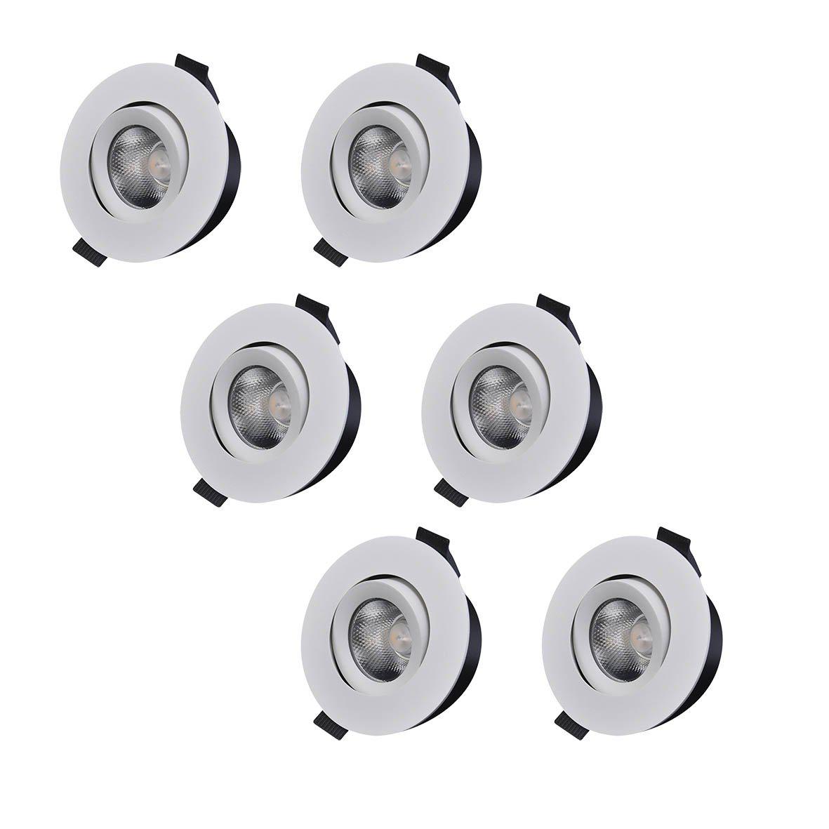 D-007 Downlight 2700K 6 Stuks Wit Van Designlight - D-007 is een serie downlights met een gecombineerde lens en reflector voor optimale lichtverdeling/beeldvorming.