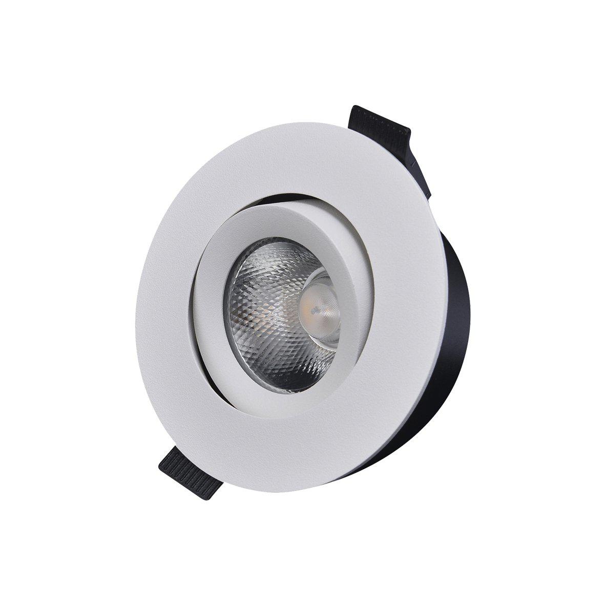 D-007 Downlight 1800-3000K Wit Van Designlight - De driver en aansluitdoos (meegeleverd) zijn ontworpen voor montage met 28-inch schroeven in combinatie met plafondtegels van 12-13 mm.
