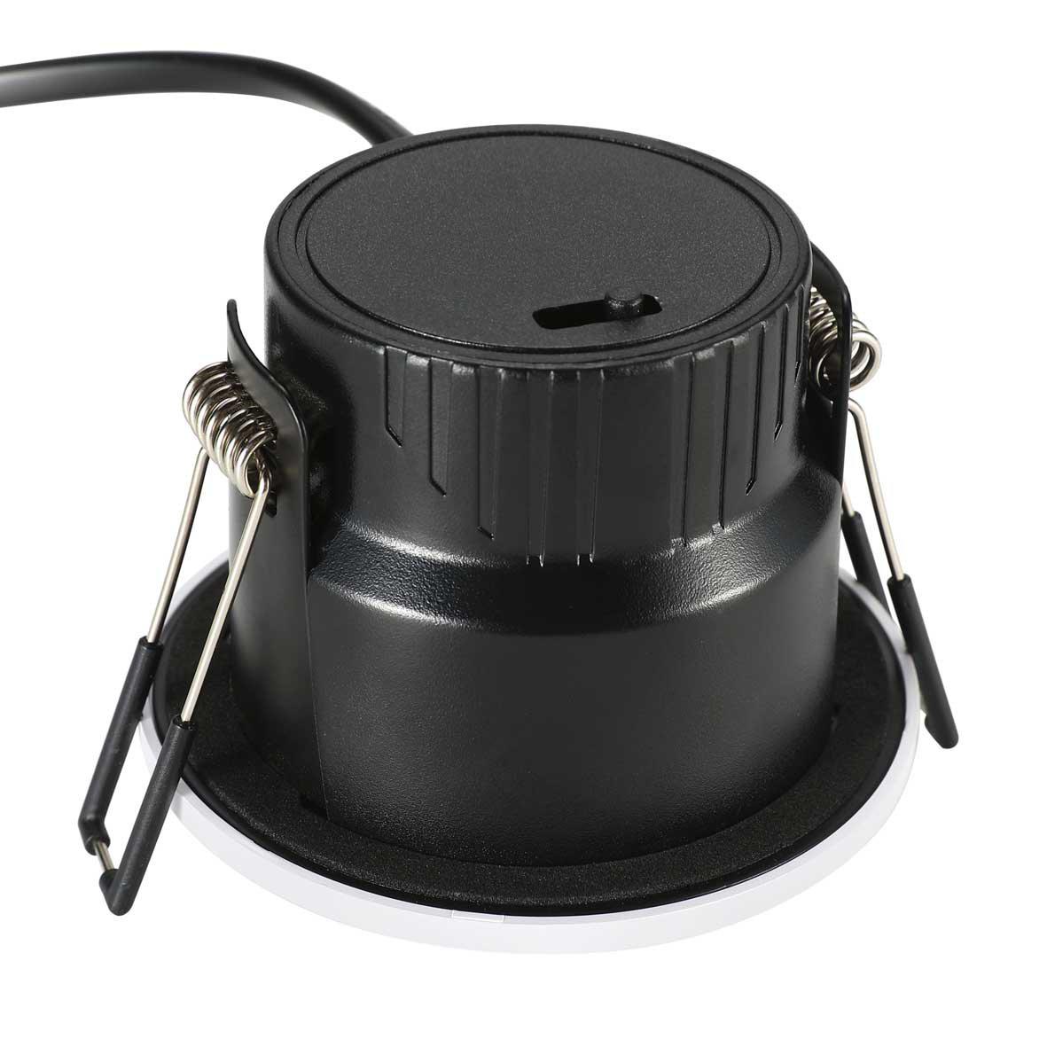 Cheapy 4CCT 4 Stuks Wit Van Designlight - Met de instelbare kleurtemperatuur (CCT) via een DIP-schakelaar kunt u het licht aanpassen van een zachte, warme gloed van 2700K tot een meer verkwikkend, koel licht van 6000K.