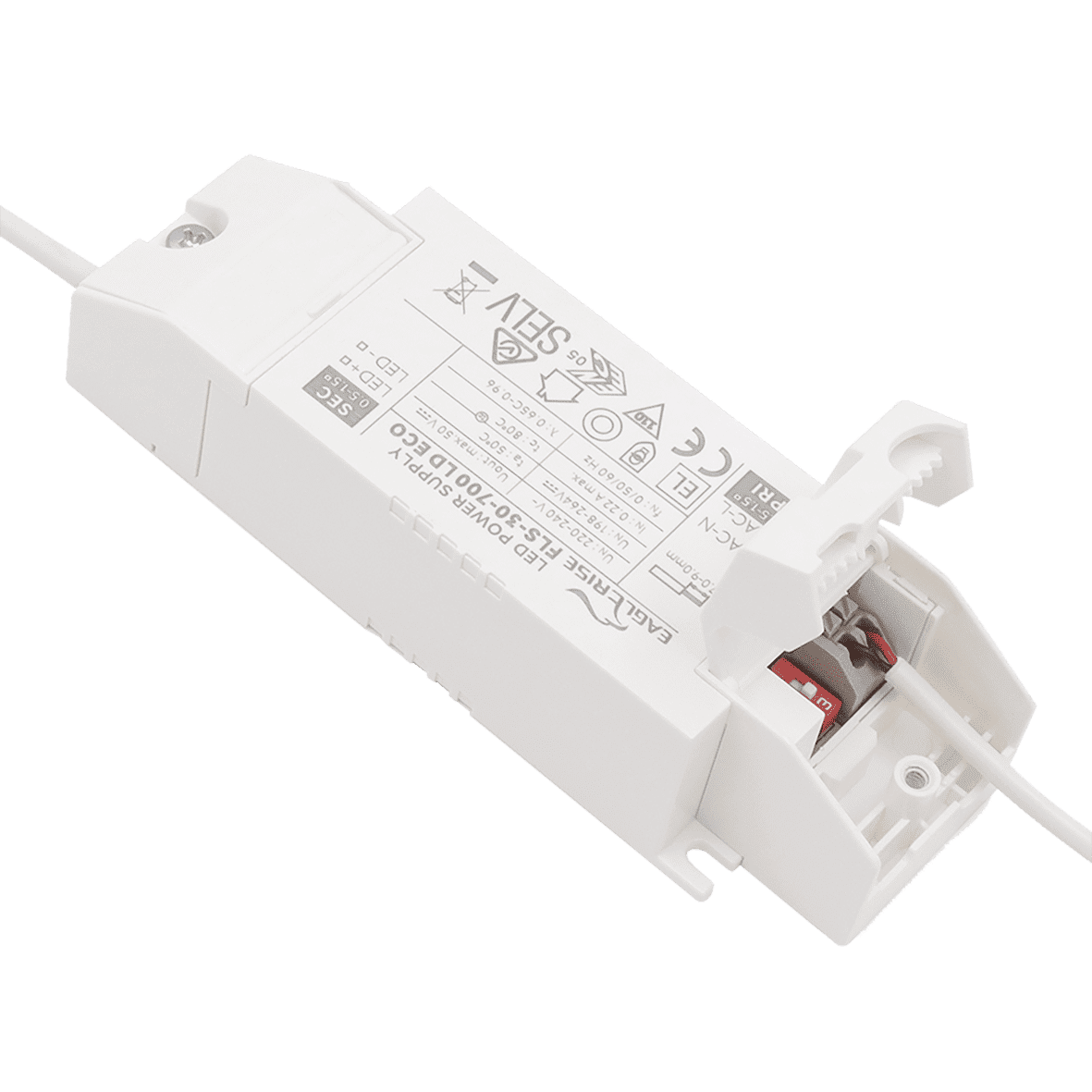City Downlight 12/14/16W Wit Van Designlight - De vermogensinstelling gebeurt via de secundaire zijde van de driver en de lichtkleur wordt ingesteld via een regelaar op de kabel tussen de driver en de armatuur.