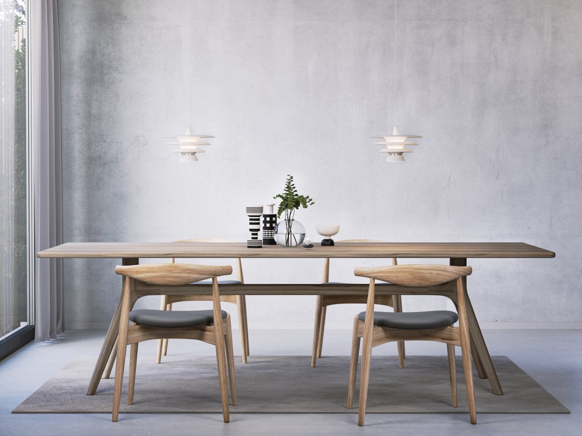 DaVinci Ø30 Mat wit hanglamp Van Belid - De DaVinci hanglamp past zowel boven de eettafel in de keuken als in de woonkamer, waar hij een decoratief en functioneel middelpunt vormt.