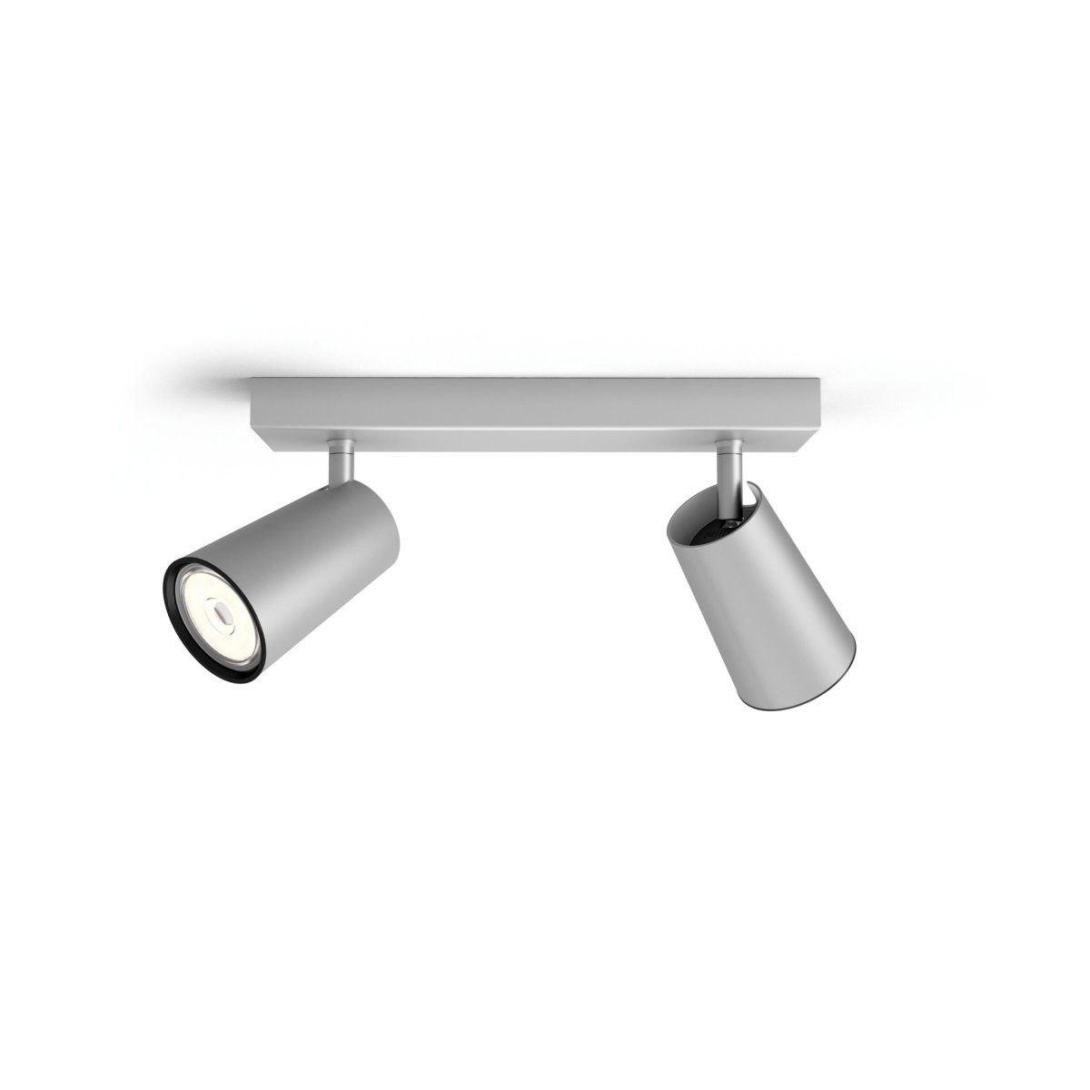 Paisley 2 Aluminium spot Van Philips - Gemaakt van metaal met een matte aluminium afwerking voor een strakke en minimalistische uitstraling die in de meeste interieurs past.