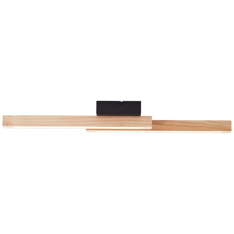 Arion 62cm Hout plafondlamp Van Brilliant - Met een lichtsterkte van 1500 lumen en een warmwitte kleurtemperatuur van 3000 Kelvin creëert hij een goede algemene verlichting in de kamer.