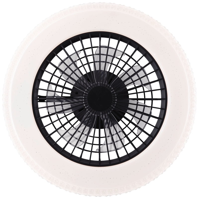 Badria Ø50 Zwart Van Brilliant - De ventilatorsnelheid is eenvoudig te regelen via de afstandsbediening en de praktische omkeerfunctie zorgt ervoor dat de ventilator het hele jaar door gebruikt kan worden, voor verkoelende luchtcirculatie in de zomer en om warme lucht effectiever te verspreiden in de winter.