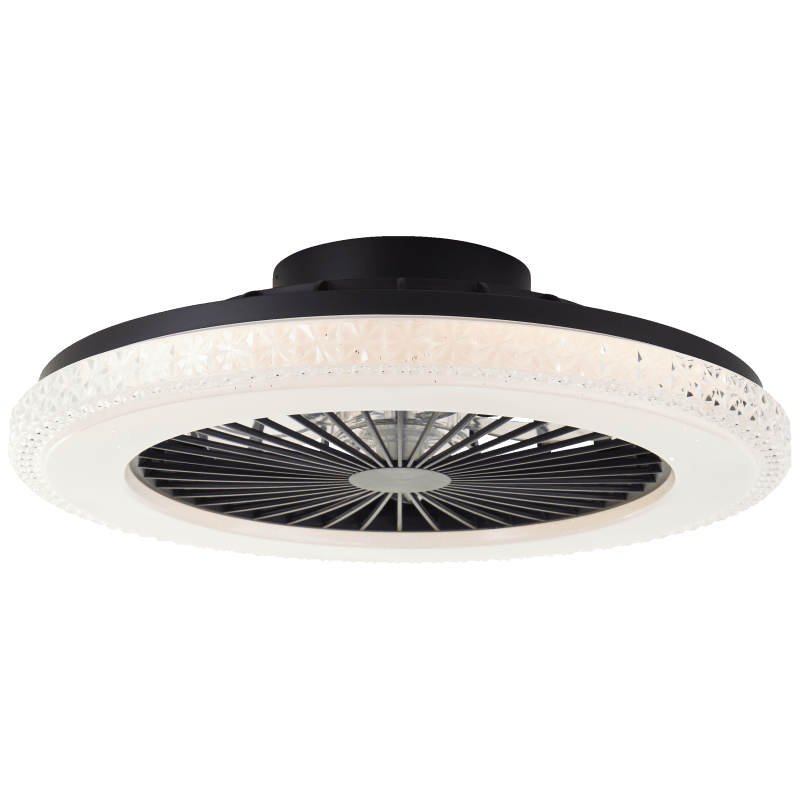 Badria Ø50 Zwart Van Brilliant - De ventilatorsnelheid is eenvoudig te regelen via de afstandsbediening en de praktische omkeerfunctie zorgt ervoor dat de ventilator het hele jaar door gebruikt kan worden, voor verkoelende luchtcirculatie in de zomer en om warme lucht effectiever te verspreiden in de winter.