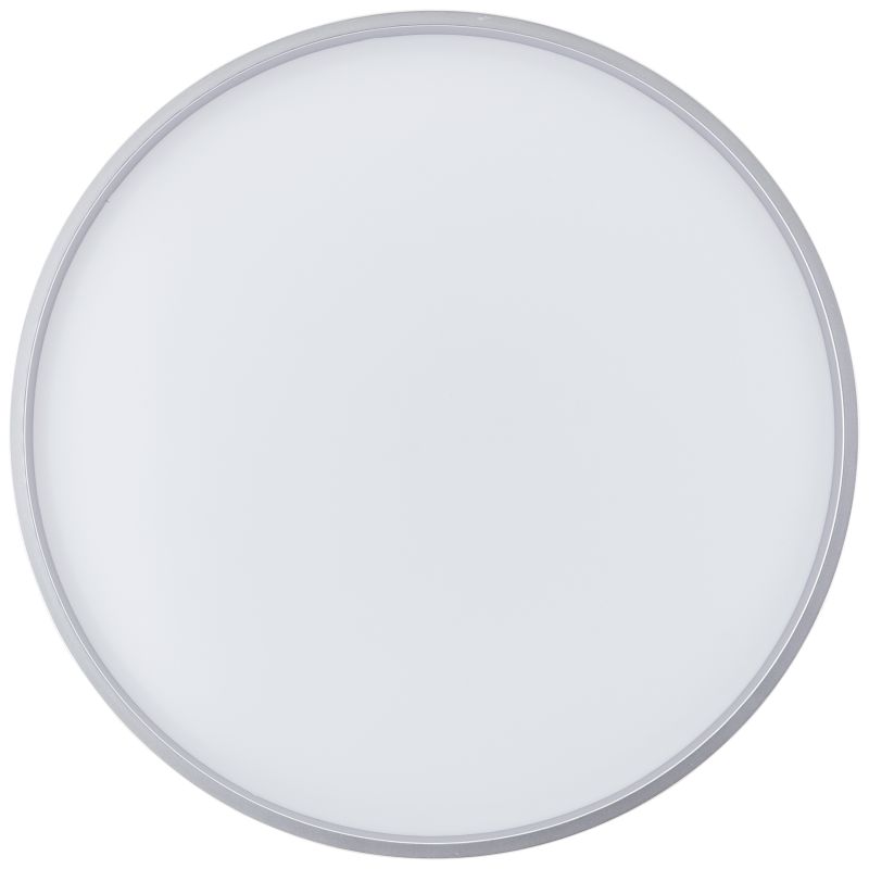 Britt Ø48 Zilver plafondlamp Van Brilliant - Met zijn slanke vorm past hij in de meeste kamers en verspreidt hij een gelijkmatig en aangenaam licht.