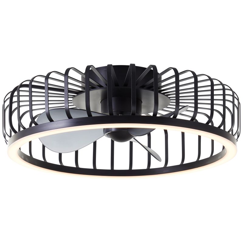 Capo Ø48 Zwart Van Brilliant - In de zomer zorgt hij voor een verkoelend briesje, terwijl de omgekeerde functie in de winter helpt om de warme lucht die zich aan het plafond verzamelt te circuleren voor een aangenamer en energiezuiniger binnenklimaat.