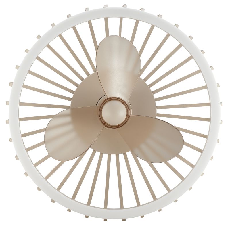 Capo Ø48 Beige Van Brilliant - In de zomer zorgt hij voor een verkoelend briesje, terwijl de omgekeerde functie in de winter helpt om de warme lucht die zich aan het plafond verzamelt te circuleren voor een aangenamer en energiezuiniger binnenklimaat.
