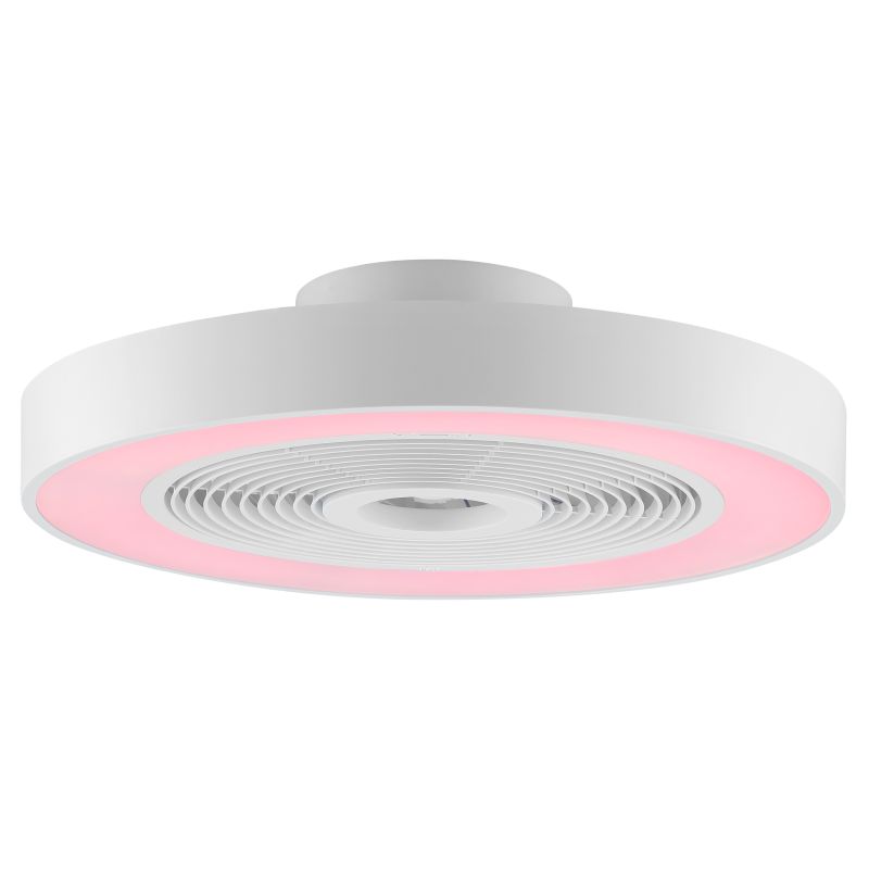 Catania Ø48 Wit Van Brilliant - De ventilator is ook uitgerust met IC-RGB-technologie die zorgt voor zachte kleurovergangen en levendige lichteffecten voor een unieke en sfeervolle ambiance.