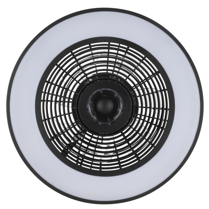 Catania Ø48 Zwart Van Brilliant - De ventilator is ook uitgerust met IC-RGB-technologie die zorgt voor zachte kleurovergangen en levendige lichteffecten voor een unieke en sfeervolle ambiance.