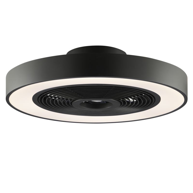 Catania Ø48 Zwart Van Brilliant - De ventilator is ook uitgerust met IC-RGB-technologie die zorgt voor zachte kleurovergangen en levendige lichteffecten voor een unieke en sfeervolle ambiance.