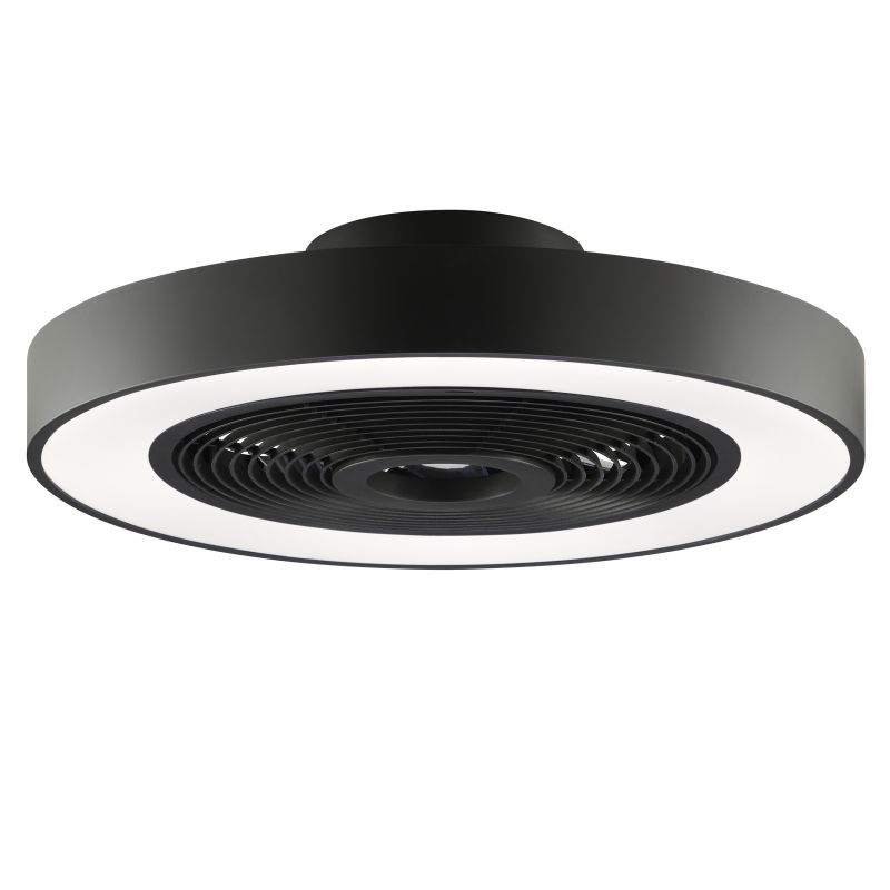 Catania Ø48 Zwart Van Brilliant - De ventilator is ook uitgerust met IC-RGB-technologie die zorgt voor zachte kleurovergangen en levendige lichteffecten voor een unieke en sfeervolle ambiance.