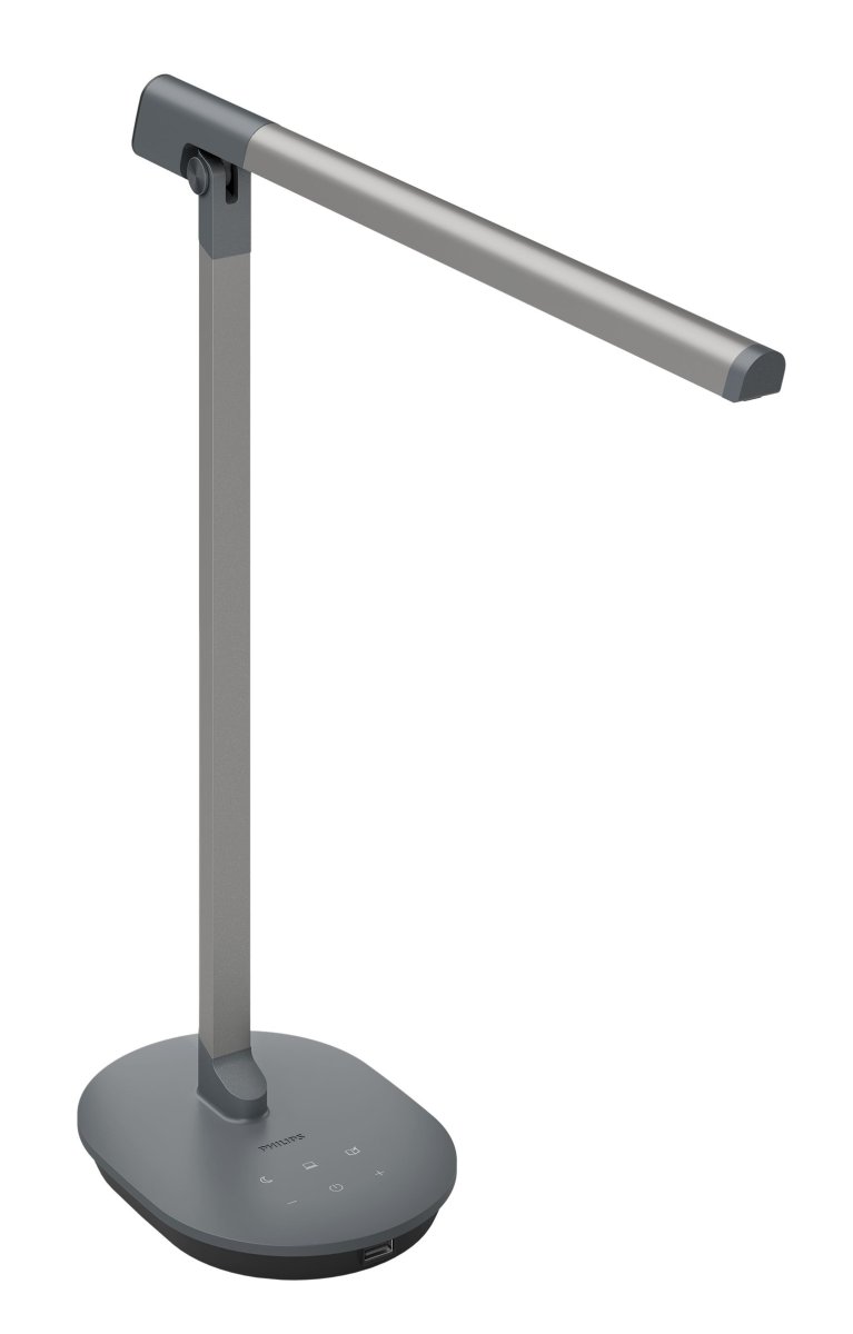 Sword 42cm Donkergrijs bureaulamp Van Philips - Dankzij het robuuste ontwerp en de optimale prestaties is de Philips LED Performance tafellamp de perfecte lamp voor uw huis.