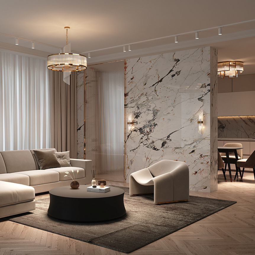 Frame Ø58 Goud hanglamp Van Maytoni - De prisma's verspreiden het licht op een mooie en effectieve manier, waardoor de sfeer in de kamer wordt verbeterd.