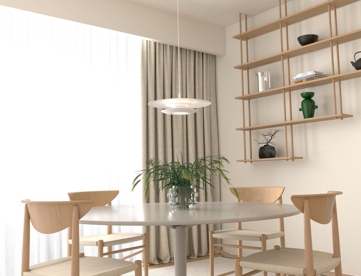 Eclipse Ø43 Mat wit hanglamp Van Belid - De Eclipse plafondlamp van Belid is een elegante en tijdloze lamp die functionaliteit en design op een unieke manier combineert.