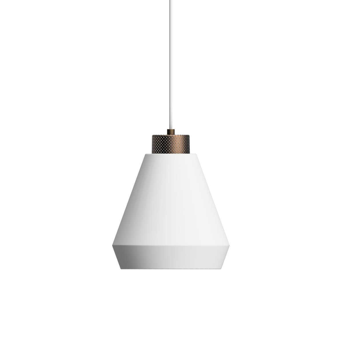 Edge Ø25 Wit hanglamp Van Herstal - Ontdek het elegante en industri&euml;le design van de Edge hanglamp in het wit.