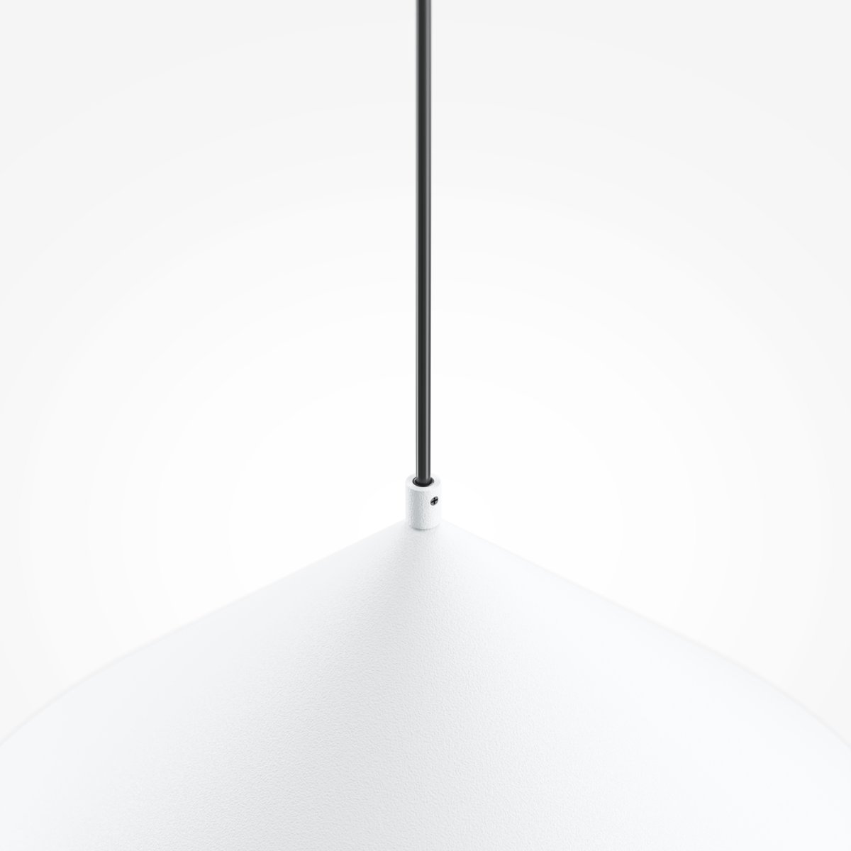 Basic colors Ø35 Wit hanglamp Van Maytoni - Met zijn kegelvormige lampenkap in een elegante neutrale kleur verspreidt hij een gericht, aangenaam licht dat een moderne en harmonieuze sfeer creëert.