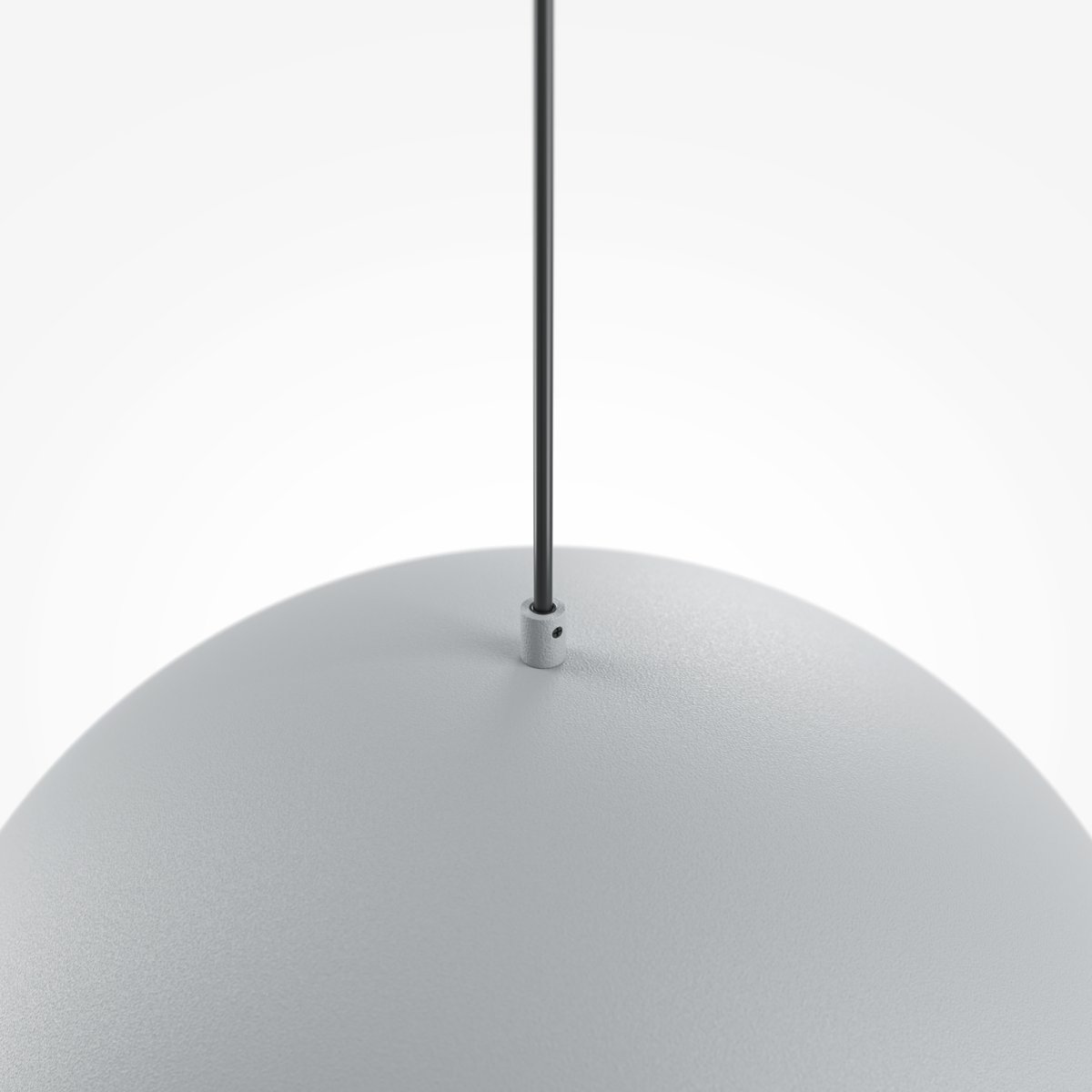Basic colors Ø35 Grijs hanglamp Van Maytoni - De lampenkap heeft de vorm van een halve maan en is uitgevoerd in een elegante neutrale kleur.