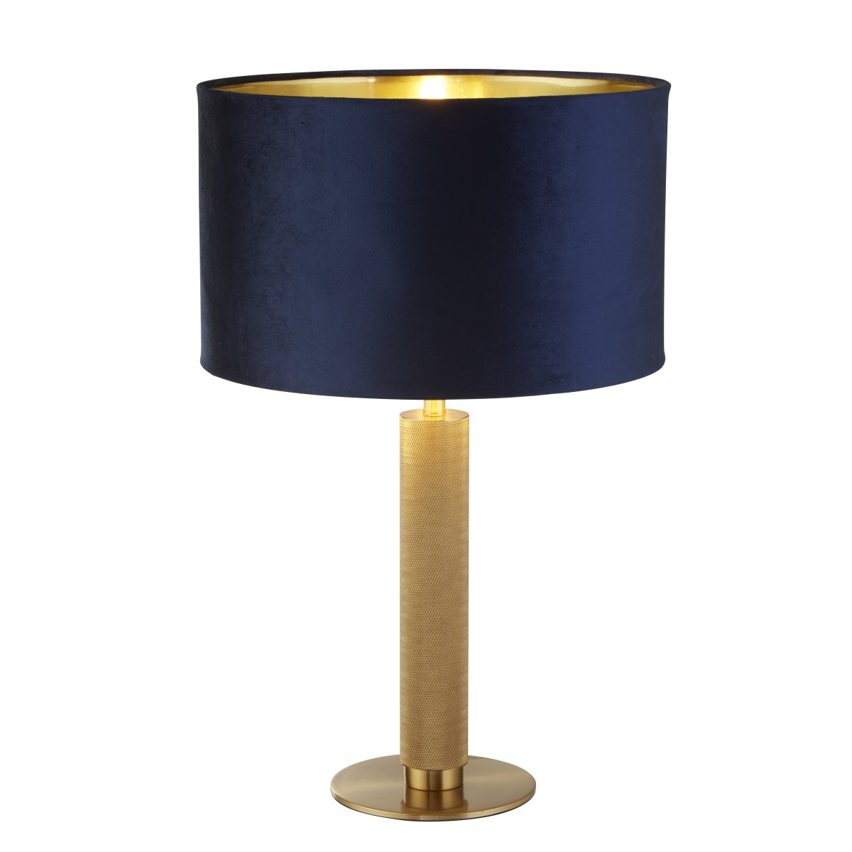 London 63cm Donkerblauw tafellamp Van Searchlight - Het moderne en stijlvolle design van de lamp maakt het een perfecte aanvulling voor iedereen die op zoek is naar een opvallend, maar discreet, detail in het interieur.