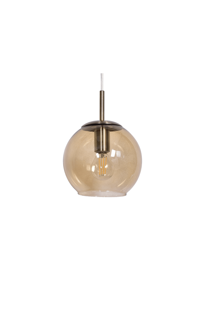  Globi Ø15 Messing/amber raamlamp Van Nordic Lighting - De Globi raamlamp is een stijlvolle en moderne lamp die de kamer een warme en gezellige sfeer geeft.