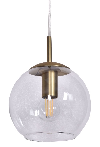 Globi Ø15 Messing/transparant raamlamp Van Nordic Lighting - De Globi raamlamp is een stijlvolle en moderne lamp die de kamer een warme en gezellige sfeer geeft.