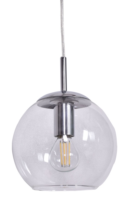 Globi Ø15 Chroom/transparant raamlamp Van Nordic Lighting - De Globi raamlamp is een stijlvolle en moderne lamp die de kamer een warme en gezellige sfeer geeft.