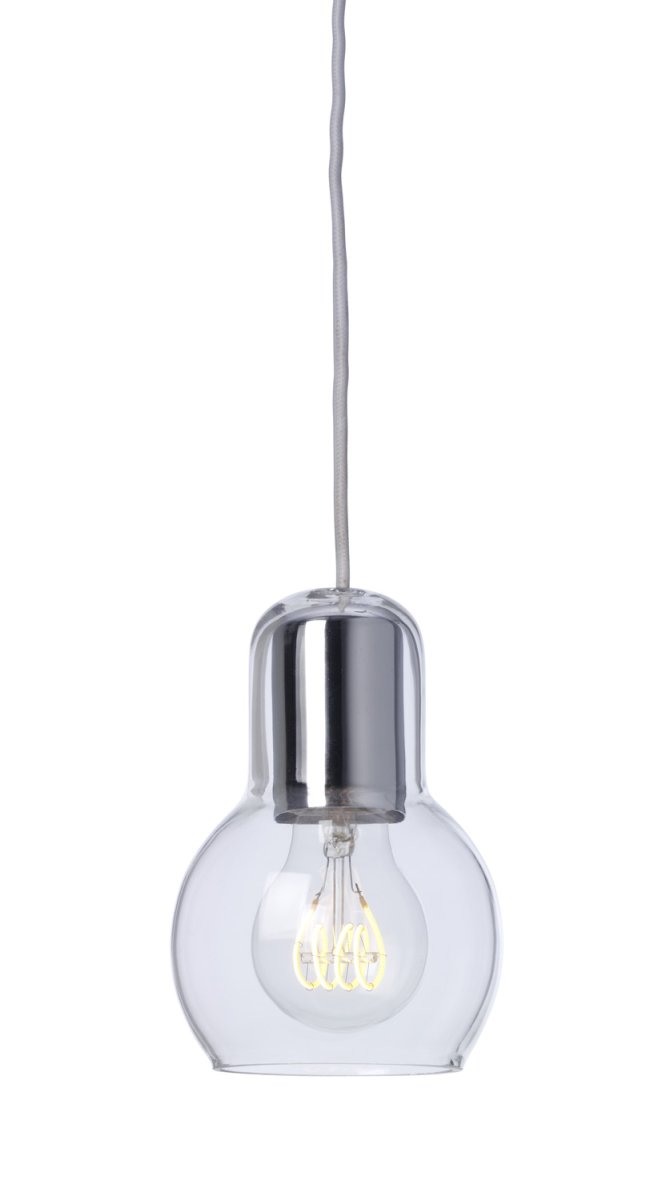 F1090K Zilver raamlamp Van Lampan - De lamp verspreidt een zacht, aangenaam licht, ideaal voor het verlichten van een raam of een kleinere ruimte.