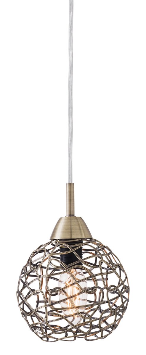 Excel Ø13 Antiek messing raamlamp Van Cottex - Het open metalen hor geeft een moderne en elegante uitstraling en is een echte blikvanger in elk raam.