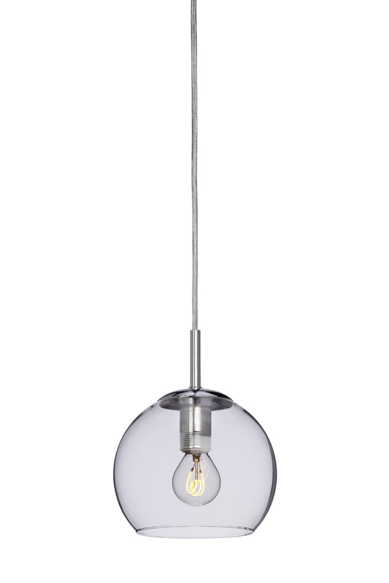 Capella Ø15 Chroom raamlamp Van Cottex - De combinatie van helder glas en chromen details zorgt voor een tijdloos design.