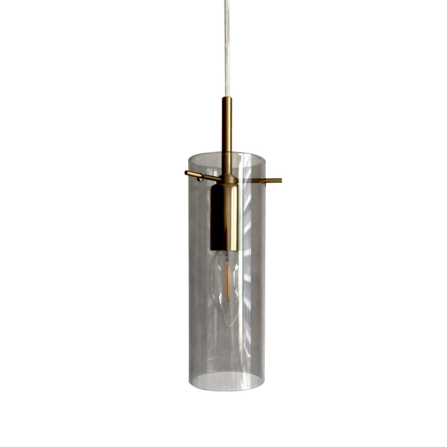 Cilinda Ø7 Messing/gerookt raamlamp Van Nordic Lighting - Cilinda is een tijdloze raamlamp met een elegant design.