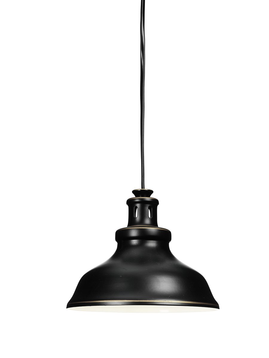 New Haven Ø17 Antiek zwart raamlamp Van Cottex - De New Haven hanglamp in metaal met een zwarte antieke afwerking is een stijlvolle lamp met een vintage-ge&iuml;nspireerd design.