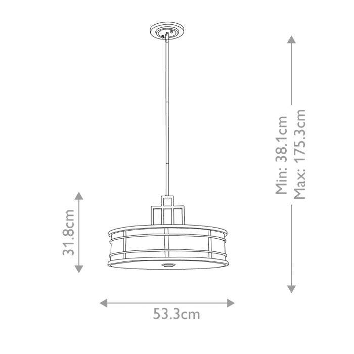 Fusion Ø53 Messing hanglamp Van Elstead Lighting - Het frame is aan de zijkanten voorzien van gecanneleerd opaalglas en aan de onderkant een glazen koepel als diffuser, waardoor een fascinerend lichteffect ontstaat.
