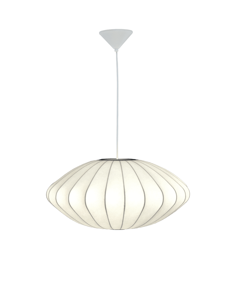 Josefine Ø50 Wit hanglamp Van Aneta Lighting - De Josefine hanglamp is een elegante lamp met een zachte en harmonieuze vorm die de ruimte een aangename uitstraling geeft.