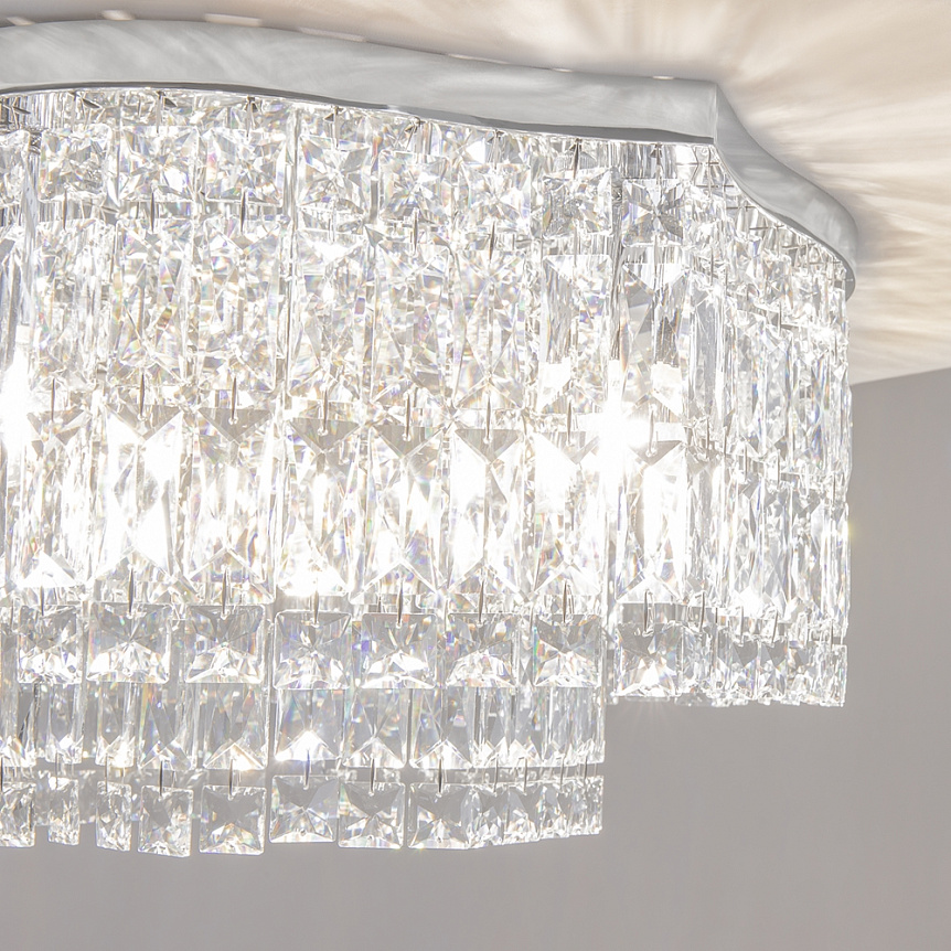 Dune Ø45 Chroom kristal Van Maytoni - Ideaal voor in de hal, woonkamer of boven de eetkamer voor een verfijnd en stralend interieurdetail.