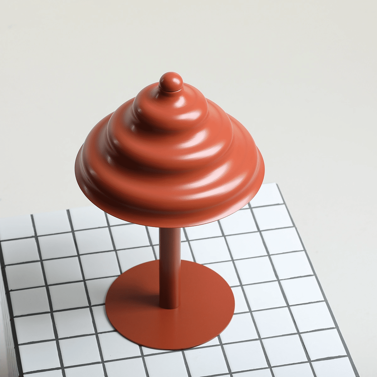 Wave 36cm Oranje tafellamp Van Artera - Wave is een moderne tafellamp met een retro-design, waardoor het een veelzijdige lamp is die in elk huis past.