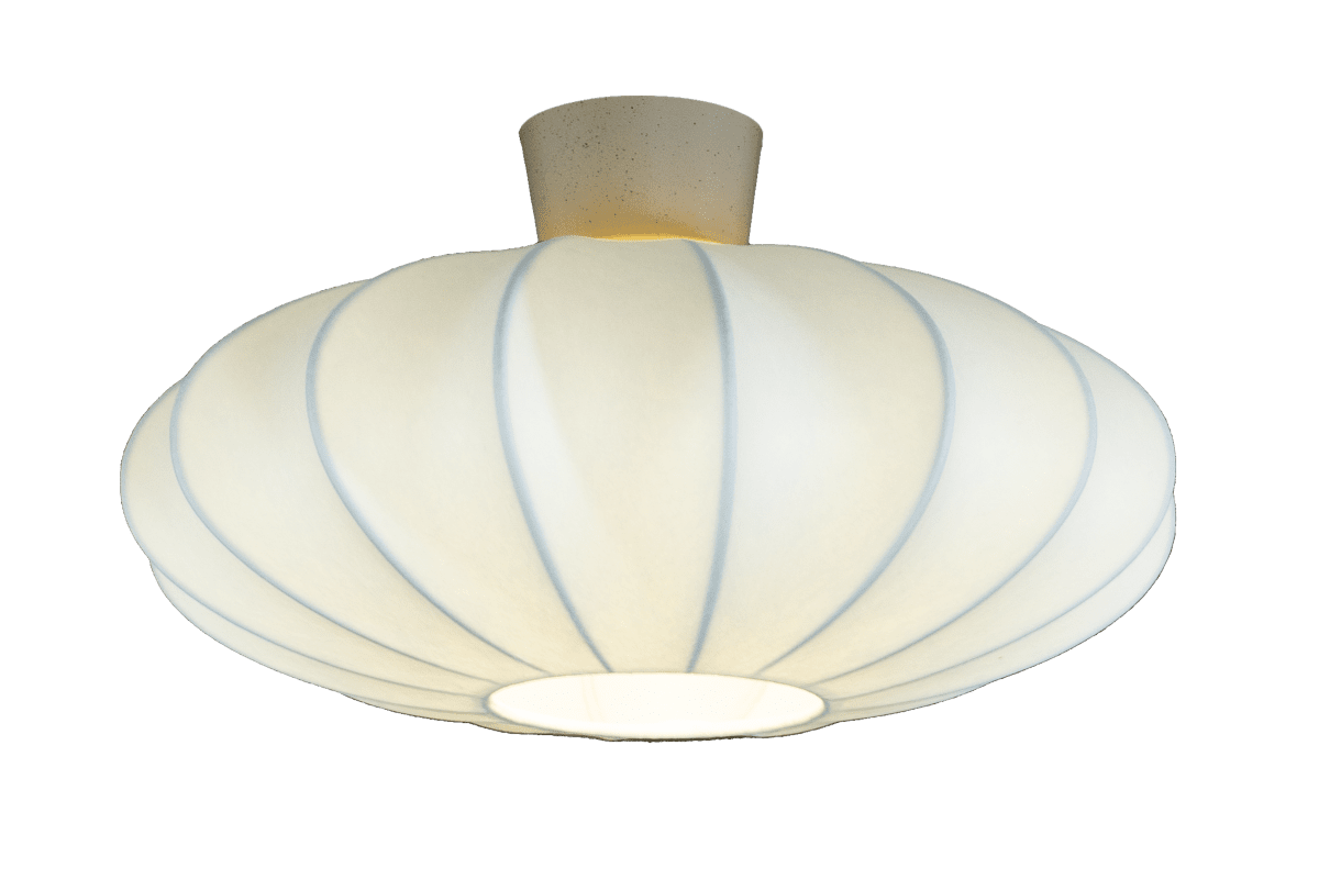  Madison Ø45 Wit plafondlamp Van Aneta Lighting - De decoratieve plafondlamp in een warmgrijze kleur is een mooi detail dat de zachte uitstraling van de lamp complementeert.