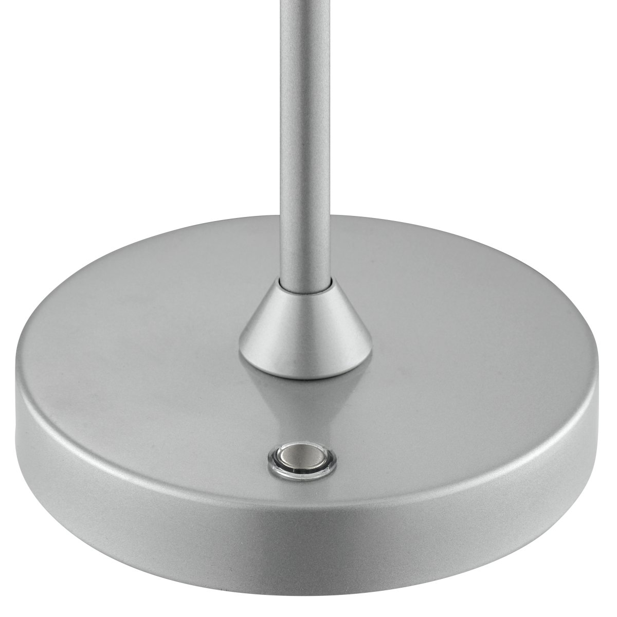 Elora 37cm Zilver Draagbare Van Brilliant - De lamp is gemaakt van metaal en kunststof en is voorzien van een touchdimmer op de lampvoet.