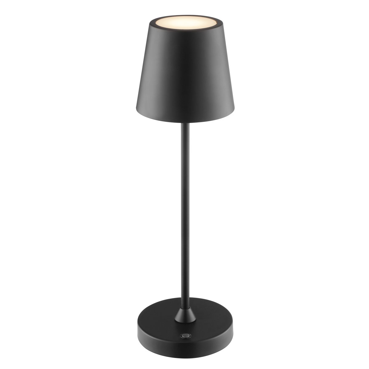 Elora 37cm Zwart Draagbare Van Brilliant - De lamp is gemaakt van metaal en kunststof en is voorzien van een touchdimmer op de lampvoet.