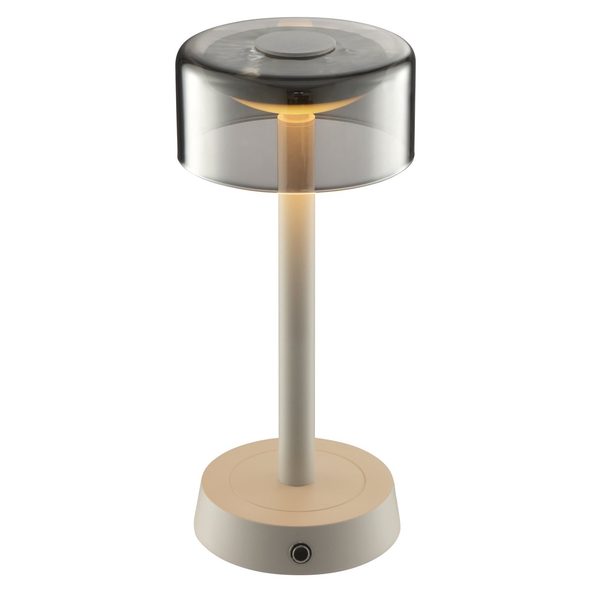 Razor 26cm Beige Draagbare Van Brilliant - De lamp is dimbaar in drie stappen via de touchdimmer op de voet, wat zorgt voor een flexibele lichtsterkte, afhankelijk van uw behoeften en stemming.