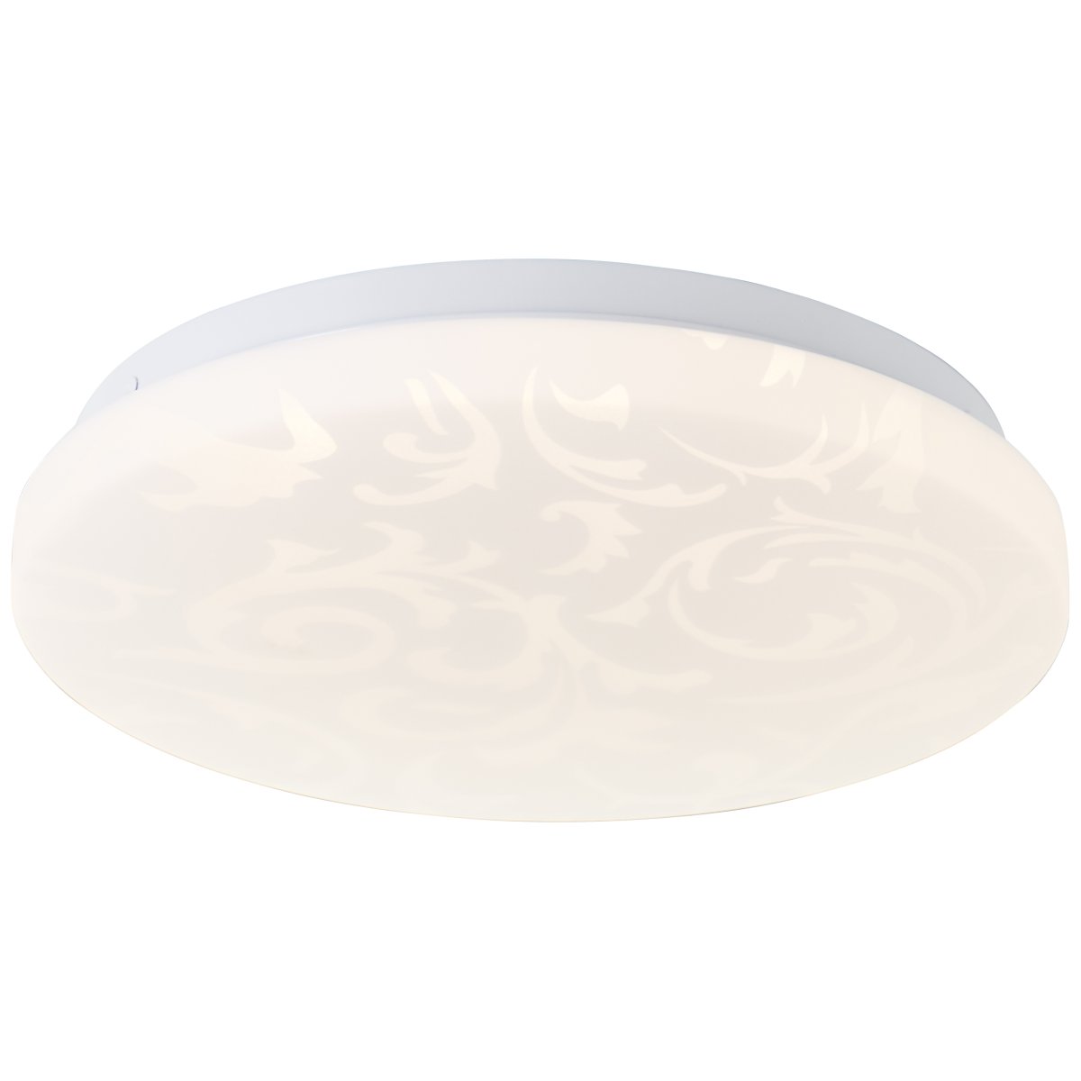 Clarica Ø26 Wit plafondlamp Van Brilliant - De geïntegreerde led-lichtbron geeft warm wit licht van 3000K en heeft een lichtsterkte van 1400 lumen - perfect voor het creëren van een aangename en goed verlichte omgeving in bijvoorbeeld een hal of keuken.