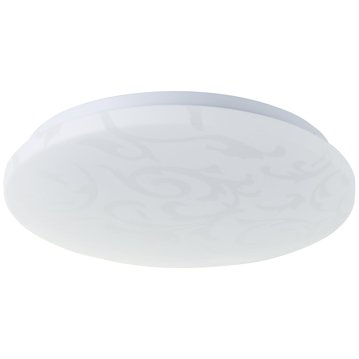 Clarica Ø34 Wit plafondlamp Van Brilliant - De geïntegreerde led-lichtbron geeft warm wit licht van 3000K en heeft een lichtsterkte van 2600 lumen - perfect voor het creëren van een aangename en goed verlichte omgeving in bijvoorbeeld een hal of keuken.