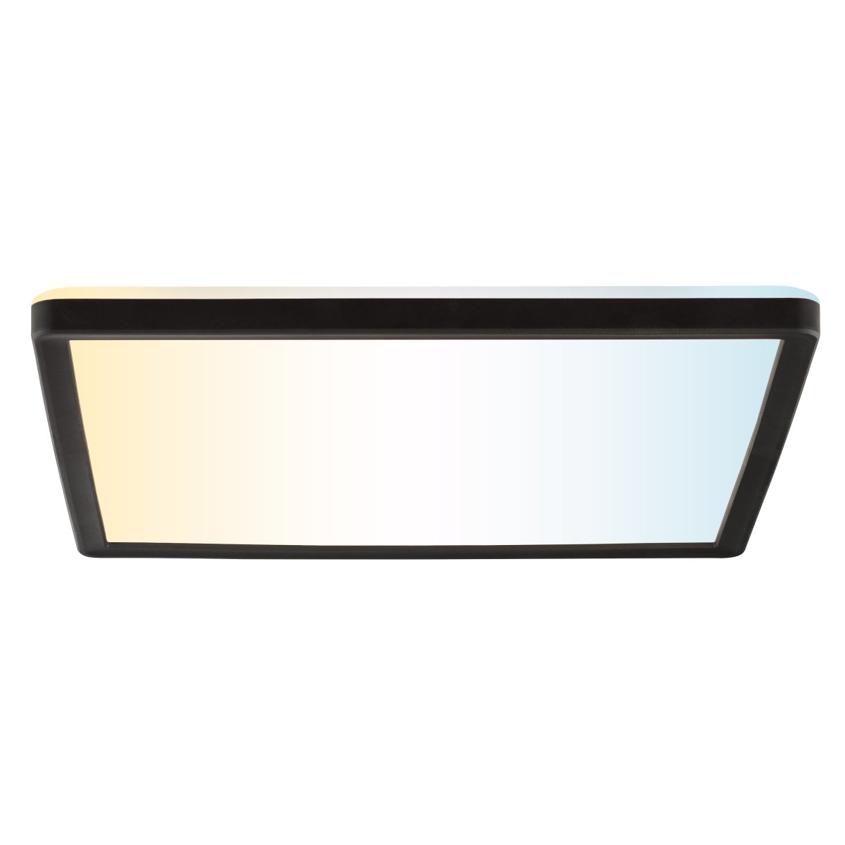 Avola 30cm Zwart plafondlamp Van Brilliant - Avola is een moderne plafondlamp, volledig gemaakt van kunststof, met een zwart frame dat elegant een ge&iuml;ntegreerd ledpaneel omsluit.